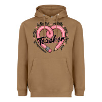 Toasted Coconut valentine's day pencil heart teacher quotes Heavyweight Hoodie - MaliasSmallBusiness