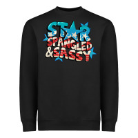 Black Star spangled and sassy 4th of july Heavyweight Sweatshirt - CowGirlArtShop