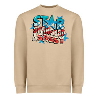 Mushroom Star spangled and sassy 4th of july Heavyweight Sweatshirt - CowGirlArtShop