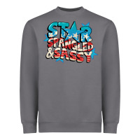 Storm Star spangled and sassy 4th of july Heavyweight Sweatshirt - CowGirlArtShop