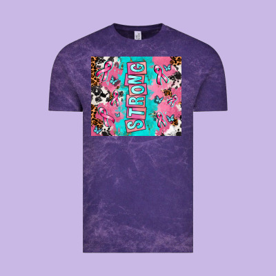 Breast Cancer Awareness Strong Vintage Tee Designed By Adodesignshop