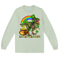 Matcha luckysaurus and st patricks Long Sleeve Tee - AdoDesignShop