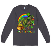 Smoke luckysaurus and st patricks Long Sleeve Tee - AdoDesignShop