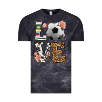 Cloud Black western love soccer Vintage Tee - HRA Design Shop