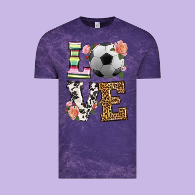 Western Love Soccer Vintage Tee Designed By Hra Design Shop
