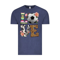 Vintage Denim western love soccer Vintage Tee - HRA Design Shop