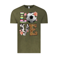 Vintage Olive western love soccer Vintage Tee - HRA Design Shop