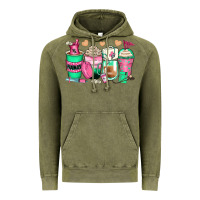 Vintage Olive pharmacy coffee cups Vintage Hoodie - Zillion Design Studio