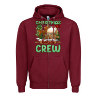 Burgundy Christmas cookie baking crew Zipper Hoodie - Jasminsmagicworld