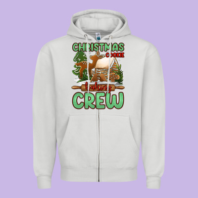 Christmas Cookie Baking Crew Zipper Hoodie Designed By Jasminsmagicworld