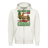 Oatmeal Heather Christmas cookie baking crew Zipper Hoodie - Jasminsmagicworld