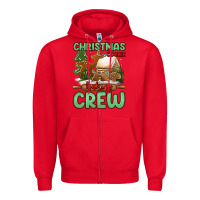 Red Christmas cookie baking crew Zipper Hoodie - Jasminsmagicworld