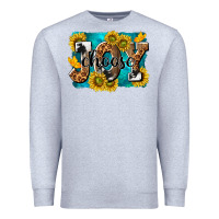 Heather Grey choose joy Premium Sweatshirt - NancyCooperArtShop