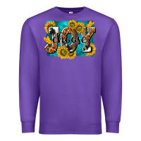 Purple choose joy Premium Sweatshirt - NancyCooperArtShop