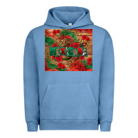 Pigment Pebble Blue Mexicana Urban Hoodie - texasbilliewilder