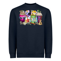 Navy boss babe coffee cups Heavyweight Sweatshirt - Zillion Design Studio