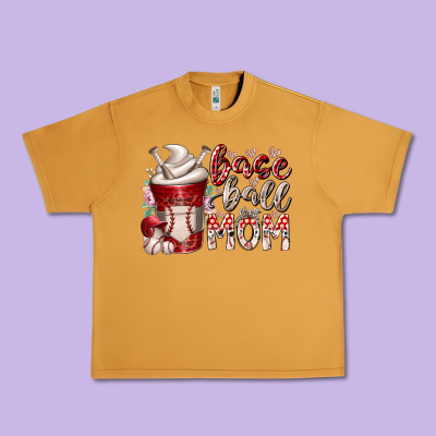 Baseball Mom Coffee Urban Heavy Tee Designed By Racoondesign