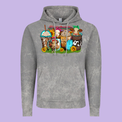 Heifers Coffee Cups Vintage Hoodie Designed By Zillion Design Studio