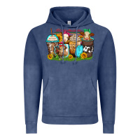 Vintage Denim heifers coffee cups Vintage Hoodie - Zillion Design Studio