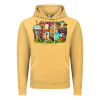 Vintage Mustard heifers coffee cups Vintage Hoodie - Zillion Design Studio
