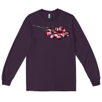 Plum red grape Long Sleeve Tee - AdoDesignShop