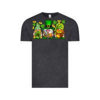 Vintage Black St. Patrick's Day gnomies Vintage Tee - Neo Western