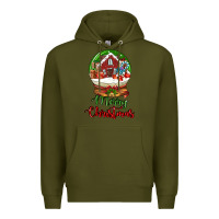 Army Green Merry Christmas Premium Hoodie - LillyAllenDesigns