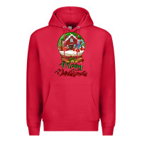 Cardinal Merry Christmas Premium Hoodie - LillyAllenDesigns