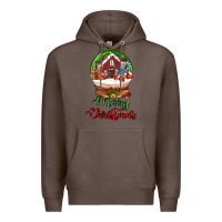 Coffee Merry Christmas Premium Hoodie - LillyAllenDesigns