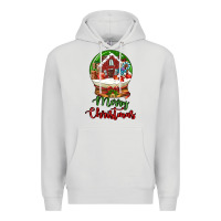 Dove Grey Merry Christmas Premium Hoodie - LillyAllenDesigns