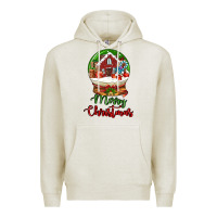 Oatmeal Heather Merry Christmas Premium Hoodie - LillyAllenDesigns
