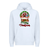 White Merry Christmas Premium Hoodie - LillyAllenDesigns