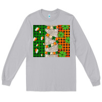 Moon Dust irish flag with shamrocks and heart Long Sleeve Tee - AdoDesignShop