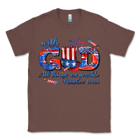 Chestnut with god all things are possible usa Classic Tee - AdoDesignShop
