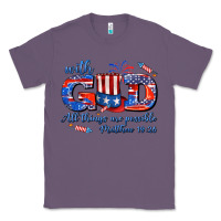 Lavender with god all things are possible usa Classic Tee - AdoDesignShop