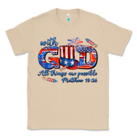 Mushroom with god all things are possible usa Classic Tee - AdoDesignShop