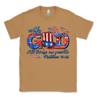 Toasted Coconut with god all things are possible usa Classic Tee - AdoDesignShop