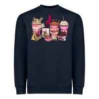 Navy Girl boss coffee cups Heavyweight Sweatshirt - Zillion Design Studio