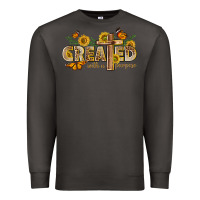 Smoke created with a purpose with sunflower and butterfl Premium Sweatshirt - NancyCooperArtShop