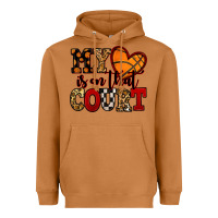 Meerkat my heart is on that court basketball red and black Heavyweight Hoodie - NancyCooperArtShop
