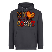 Smoke my heart is on that court basketball red and black Heavyweight Hoodie - NancyCooperArtShop