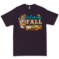 Plum welcome fall gnome Premium Tee - BarkalooDesign