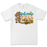 White welcome fall gnome Premium Tee - BarkalooDesign