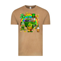Vintage Camel St. Patrick's Day gnomies truck Vintage Tee - Neo Western