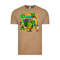 Vintage Coffee St. Patrick's Day gnomies truck Vintage Tee - Neo Western