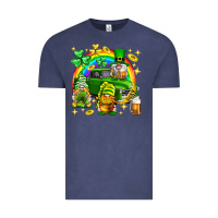 Vintage Denim St. Patrick's Day gnomies truck Vintage Tee - Neo Western