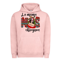Pigment Salmon La Mama Mos Chingona Urban Hoodie - texasbilliewilder