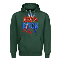 Sports Green boom bitch get out the way Zipper Hoodie - NancyCooperArtShop