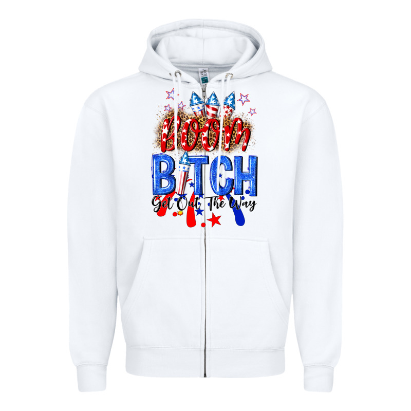 Boom Bitch Get Out The Way Zipper Hoodie by NancyCooperArtShop | Teevron