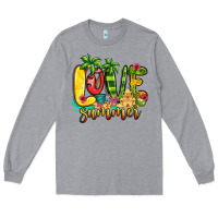 Heather Grey love summer Long Sleeve Tee - Jasminsmagicworld